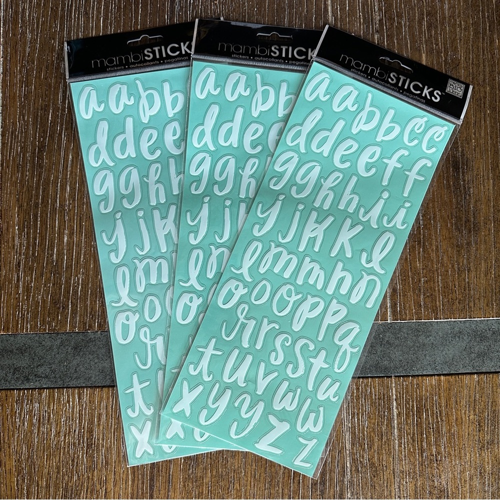 Me & My Big ideas mambisticks alphabet stickers